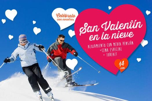 Celebra tu San Valentín más blanco en Alto Campoo