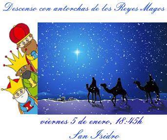 San Isidro celebra la noche de Reyes con su tradicional bajada de antorchas
